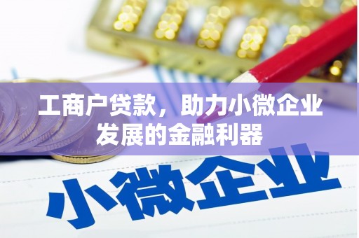 遵化市工商户贷款，助力小微企业发展的金融利器