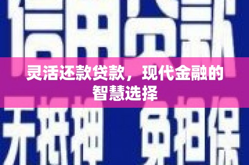遵化市灵活还款贷款，现代金融的智慧选择