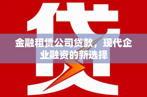 遵化市金融租赁公司贷款，现代企业融资的新选择