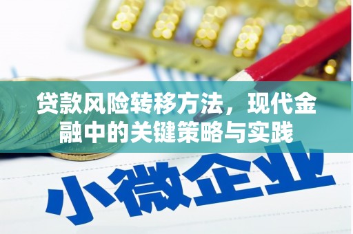 遵化市贷款风险转移方法，现代金融中的关键策略与实践
