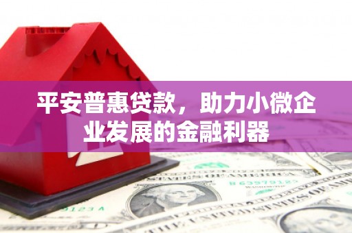 遵化市平安普惠贷款，助力小微企业发展的金融利器