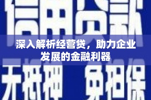 遵化市深入解析经营贷，助力企业发展的金融利器