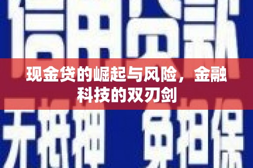 遵化市现金贷的崛起与风险，金融科技的双刃剑