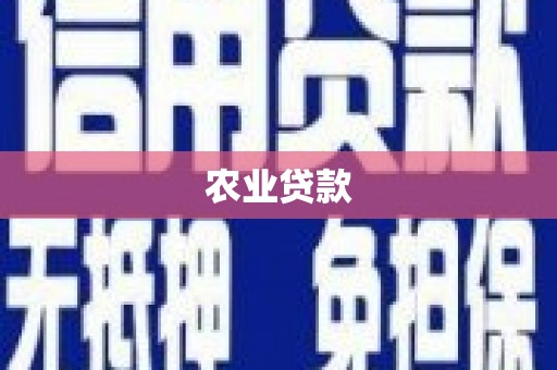 遵化市农业贷款