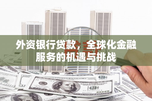 遵化市外资银行贷款，全球化金融服务的机遇与挑战