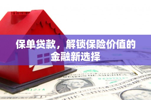 遵化市保单贷款，解锁保险价值的金融新选择