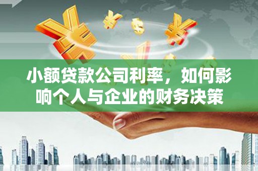 遵化市小额贷款公司利率，如何影响个人与企业的财务决策