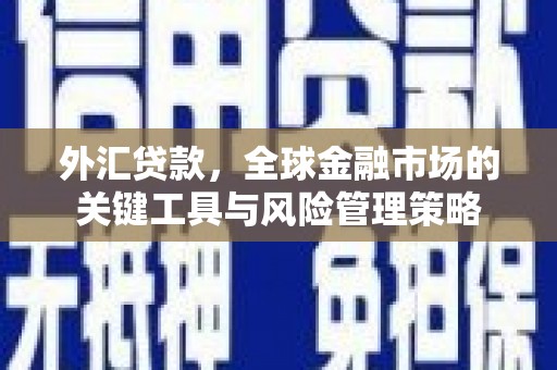 遵化市外汇贷款，全球金融市场的关键工具与风险管理策略