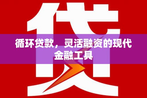 遵化市循环贷款，灵活融资的现代金融工具